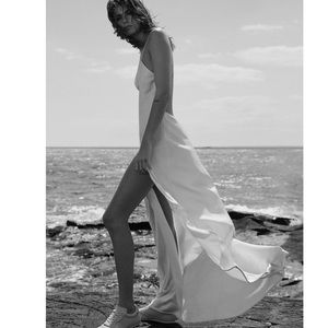 ZARA X KAIA SATIN EFFECT DRESS